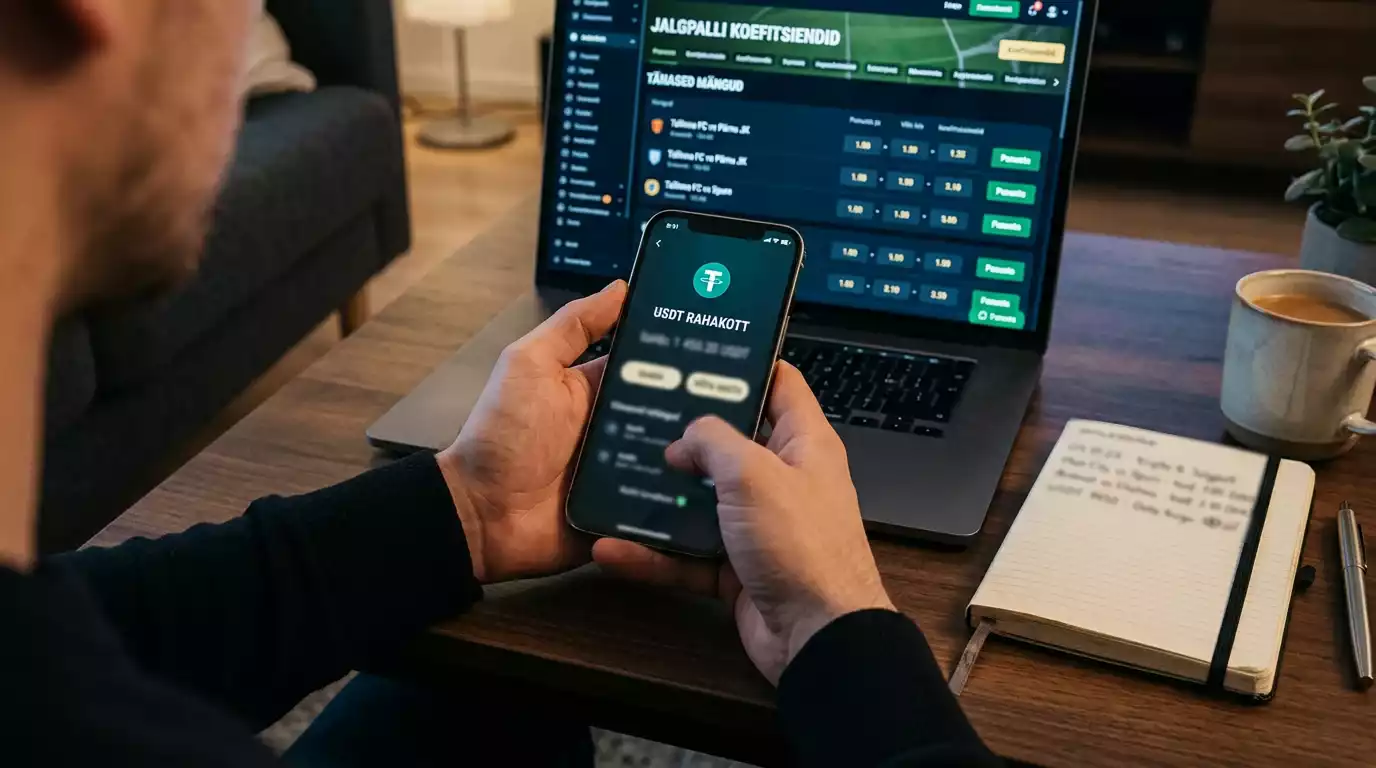 USDT panuse samm-sammuline juhend rahakotist sportsbookini